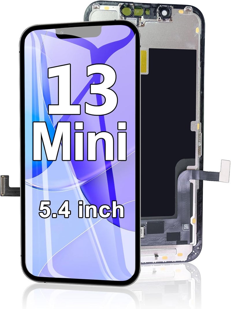EFAITHFIX Store for iPhone 13 Mini Screen Replacement 5.4 Inch LCD 3D Touch Screen Display Full HD Digitizer Frame Assembly Compatible with Model A2481,A2626,A2628,A2629,A2630 with Waterproof Tape, No Tools - Image 1